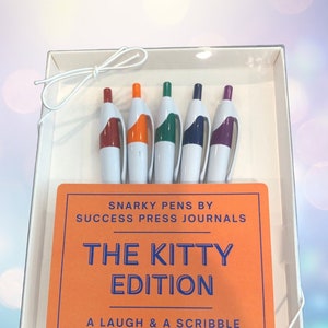 12 Pack Snarky Pens with Funny Quotes for Adults, Work, Office