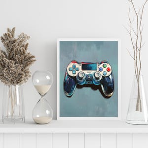 Video Game Controller Art Print (Digital Download)