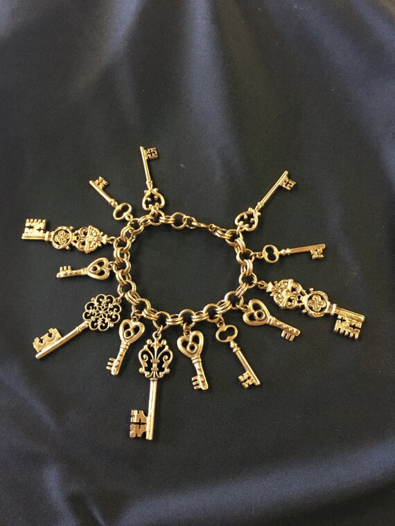 Key Charm Bracelet circa 1960's