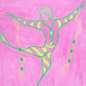 Dance figure, Male dancer, art print of painting by Ken Tesoriere