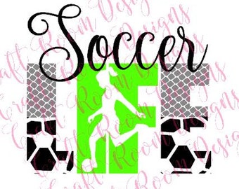 Soccer Life (Girl) Digital Design