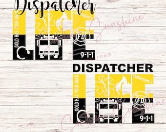 Dispatcher Life-Fire Department and EMS Dispatcher Design, 9-1-1 Dispatcher PNG SVG