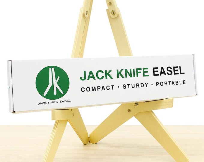 24” Foldable, Adjustable, Affordable Jack Knife Easel: Portable Art Stand
