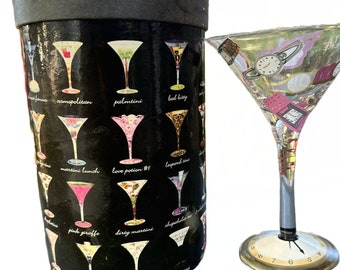 Five O'Clock Somewhere Martini Glass by Lolita 2006-2011 Retired Collection