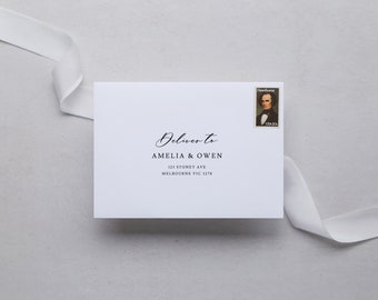 Envelope Addressing, Wedding Invitation, Address Printing, Envelope Printing, Envelope Addresses, Calligraphy Font - Agate