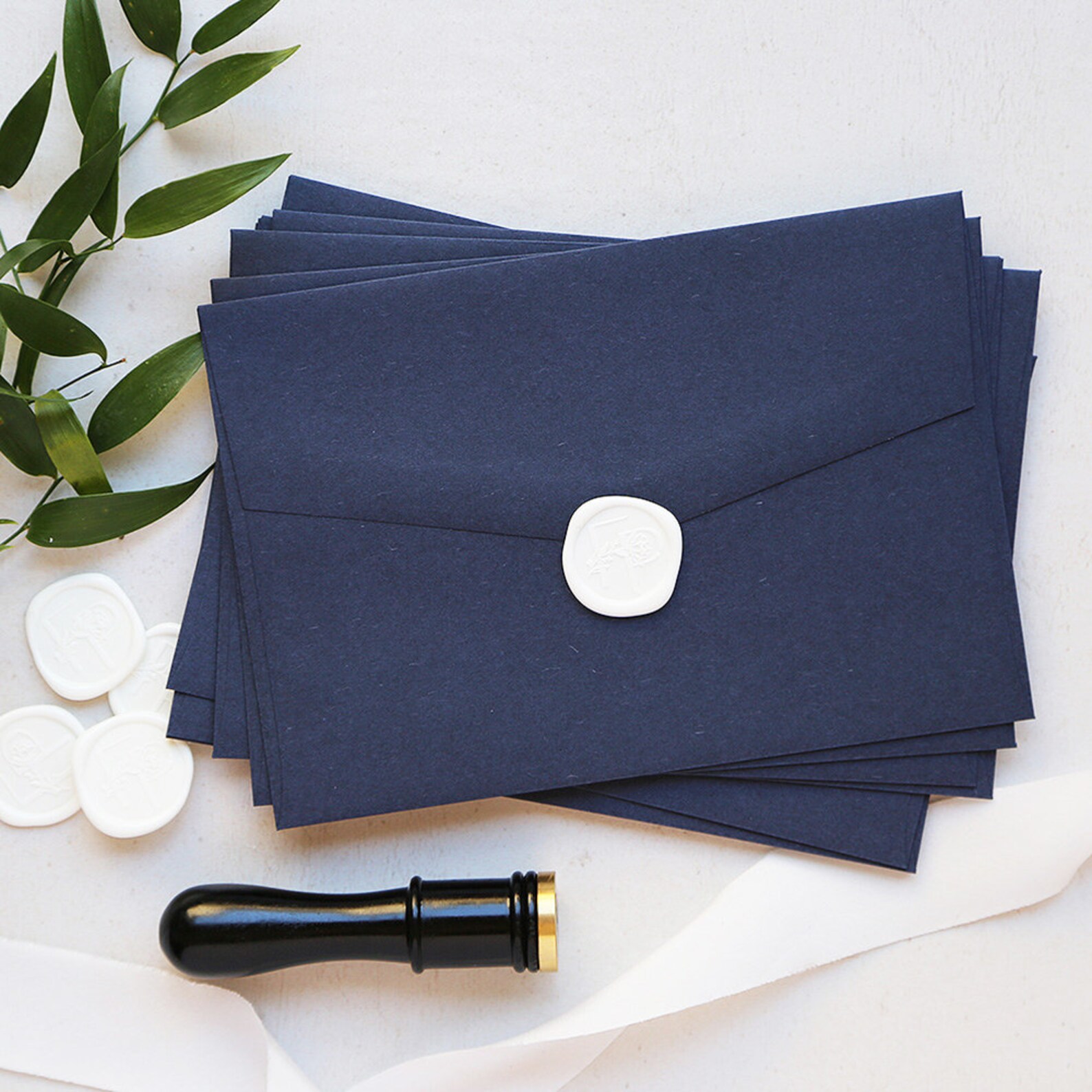 Navy Blue Envelopes A7 Size Fits 5x7 Premium Etsy