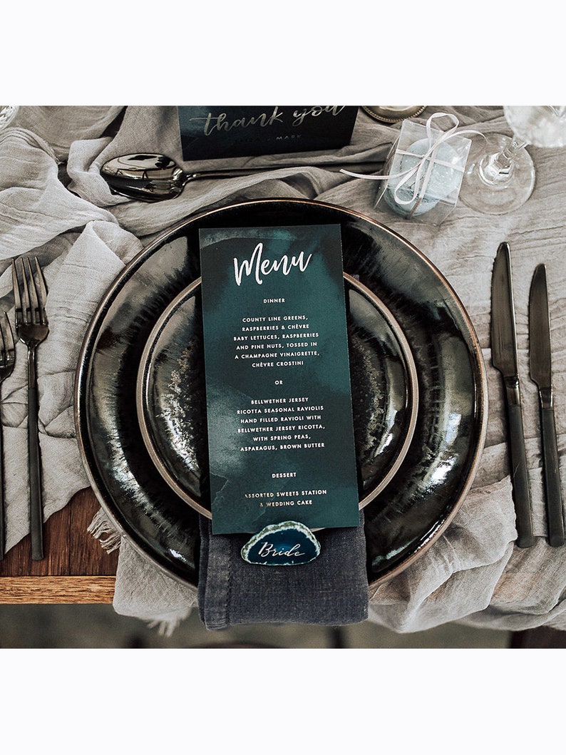 Wedding Menu Astrid Collection Table Decoration Etsy Wedding Menu Astrid Collection Table Decoration Etsy