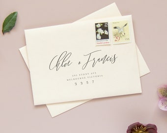 Envelope Addressing, Wedding Invitation, Address Printing, Envelope Printing, Envelope Addresses, Calligraphy Font - Undertow