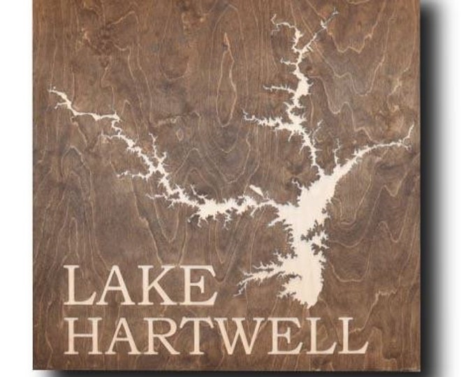 Lake Hartwell Wall Art 30 X 30 FREE SHIPPING for Etsy