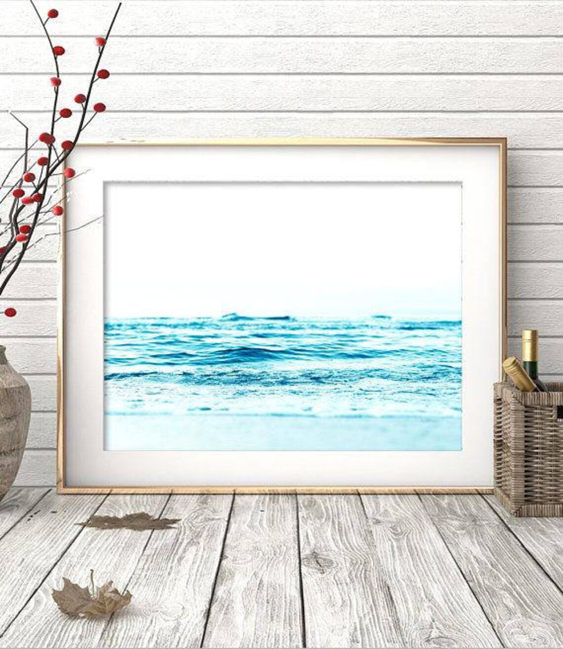 Beach Print Contemporary Beach Wall Art Modern Beach | Etsy