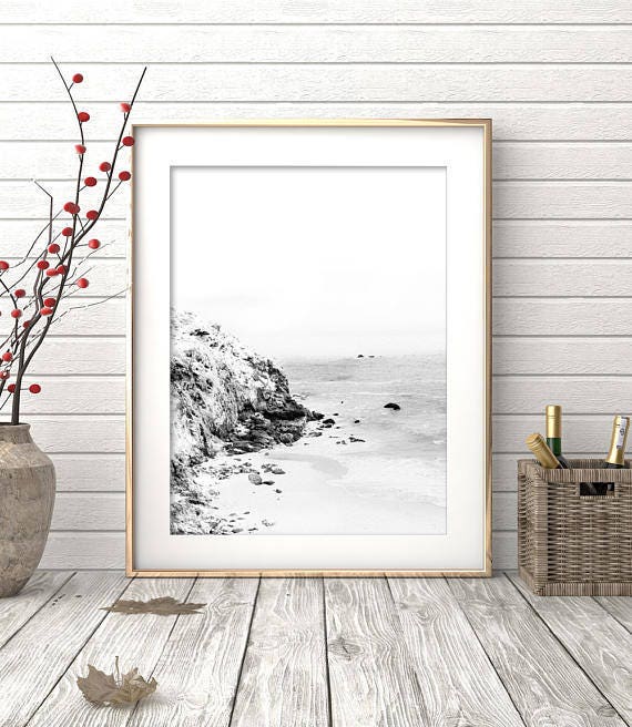 Beach Photography Modern Contemporary Wall Art Print Ocean Etsy