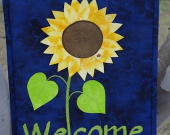 Sunflower Welcome Banner Pattern
