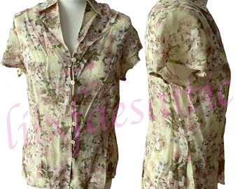 Vintage Floral Blouse | UK 10