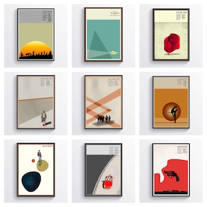 Digital File JPG + PDF Minimalist Movie Poster Art Print Movie Wall Art, Movie Home Decor, Movie Gift,Movie Prints, Retro, Movie Film Poster