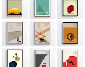 Minimalist Movie Poster Art Print Custom Movie Wall Art, Movie Home Decor, Movie Gift, Movie Prints, Retro, Film Poster, Movie Poster