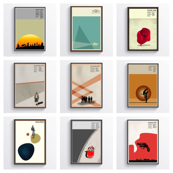 Minimalist Movie Poster Art Print Custom Movie Wall Art Movie Etsy UK