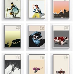 Archivo DIGITAL PDF + JPG Minimalist Movie Poster Art Prints Custom Movie Wall Art, Movie Home Decor, Movie Gift, Movie Prints, Retro, Film Poster