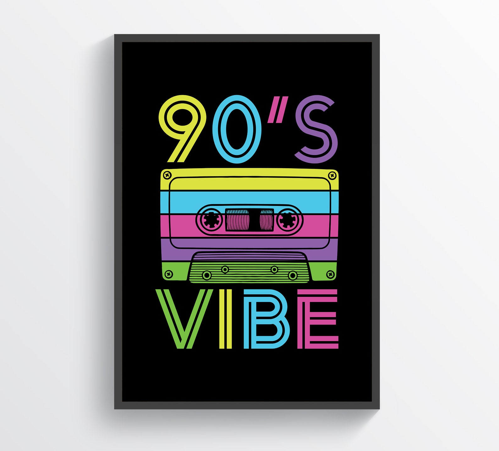 Retro 80s 90s Music Quote Fun Art Print Modern Art Eclectic - Etsy UK