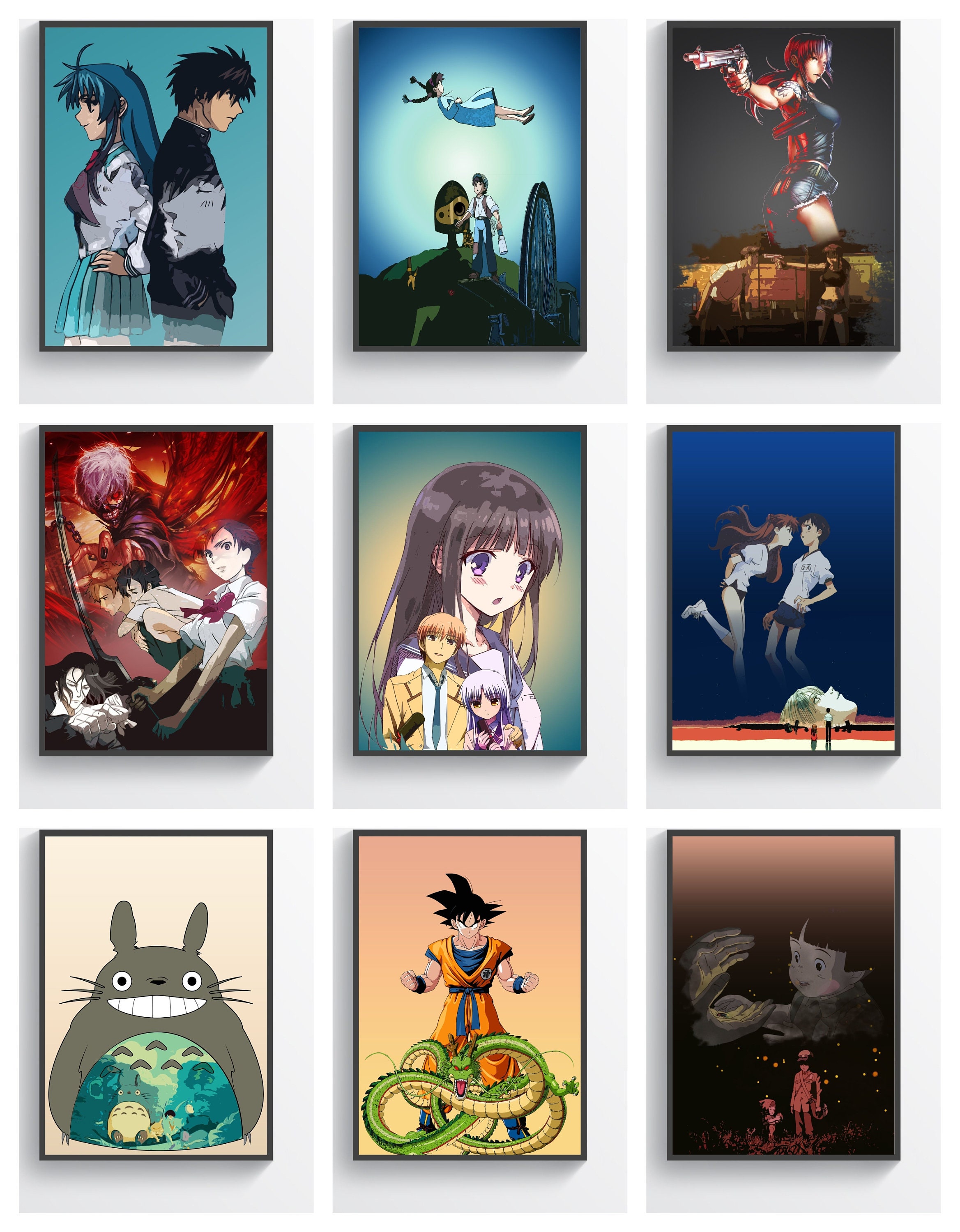 Anime Poster Original Minimalistic Art Gifting Home Decor Etsy