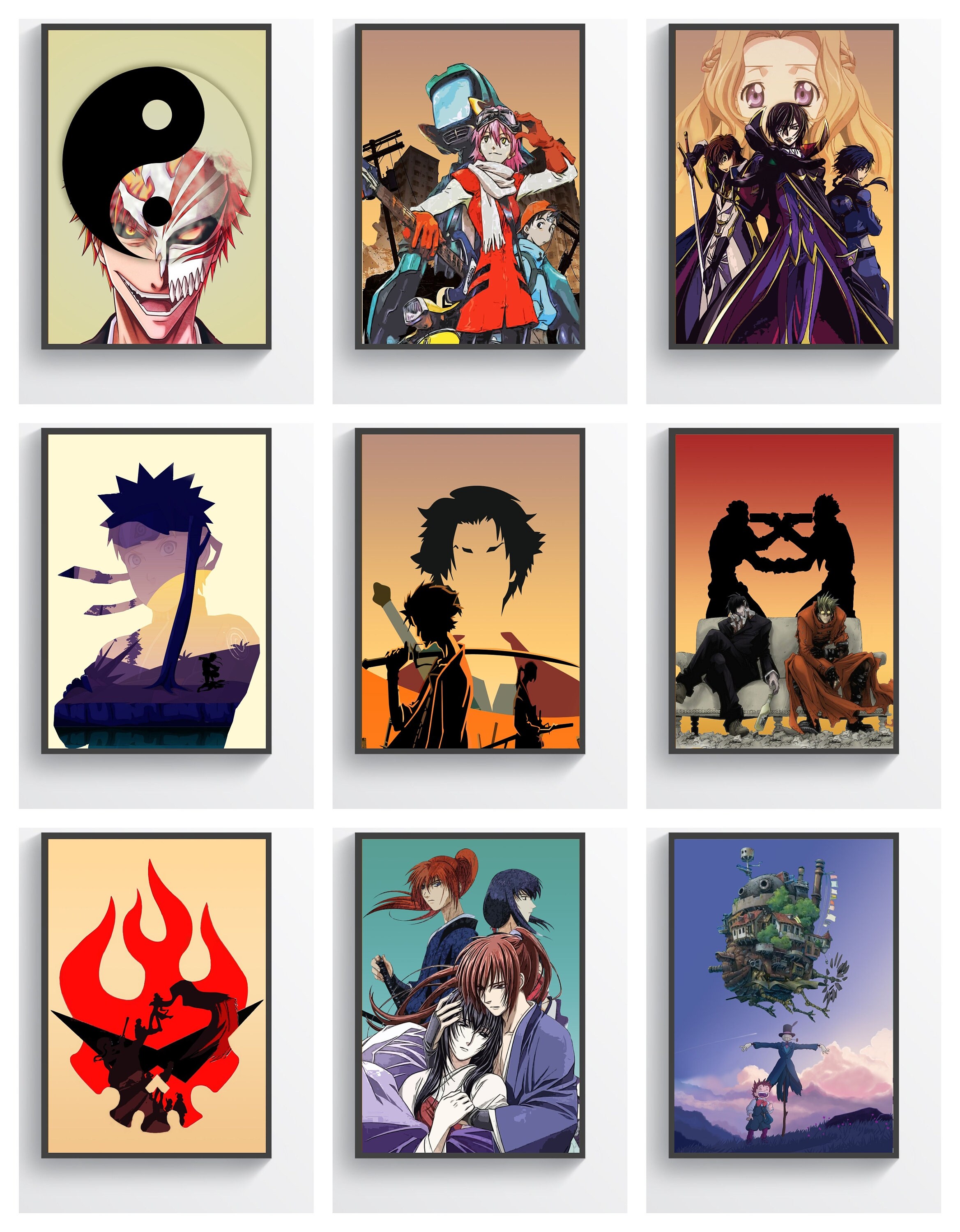 Anime Poster Original Minimalistic Art Gifting Home Decor Etsy