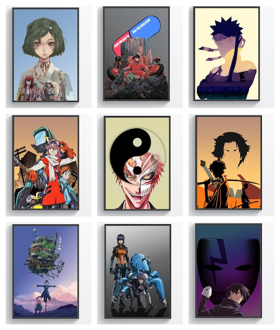 Anime Poster Original Minimalistic Art Gifting Home Decor Etsy