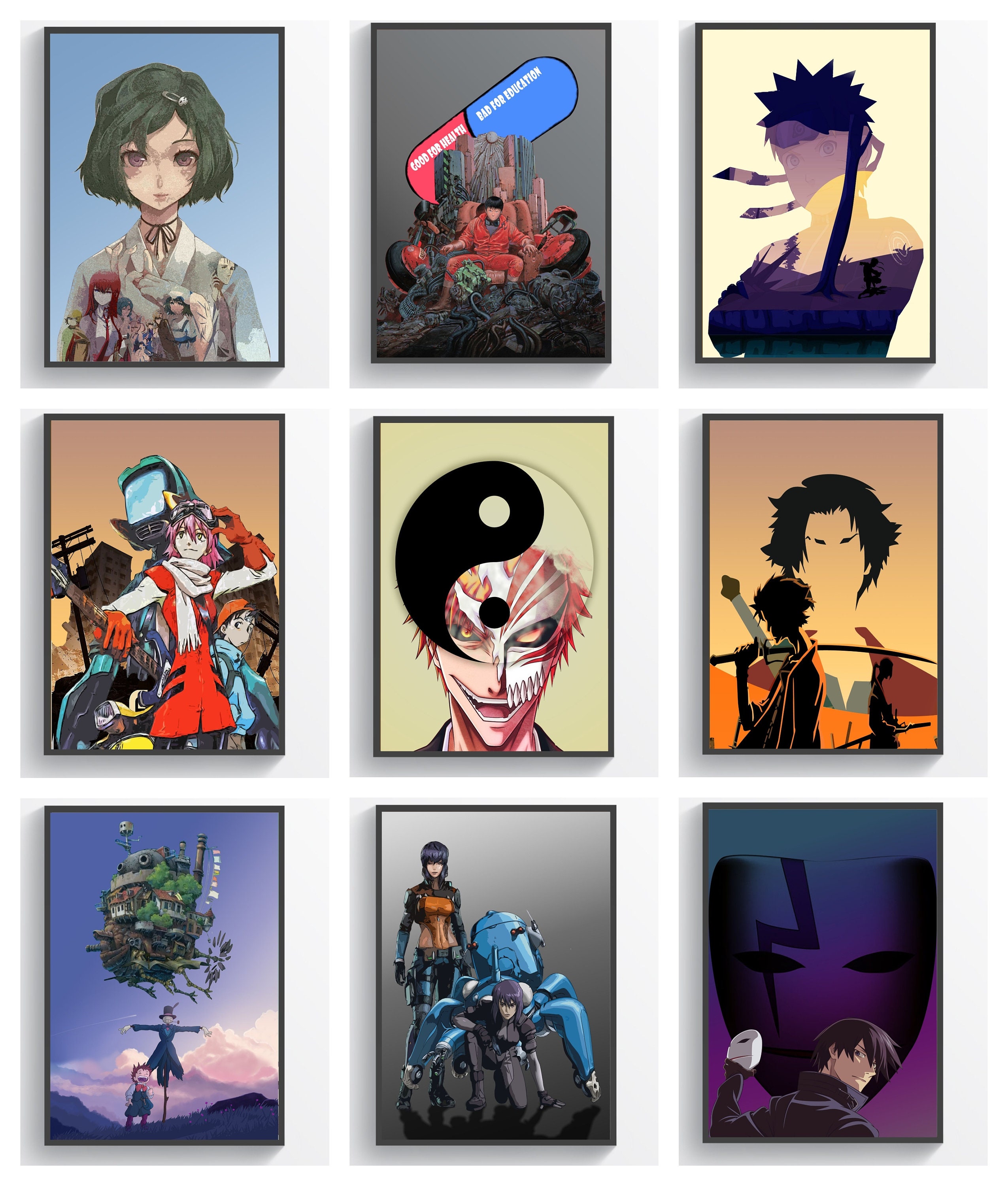 Anime Poster Original Minimalistic Art Gifting Home Decor Etsy UK