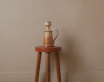 Vase à anse soliflore en céramique vintage décoration alternative objet fait main poterie handmade esprit campagne scandinave