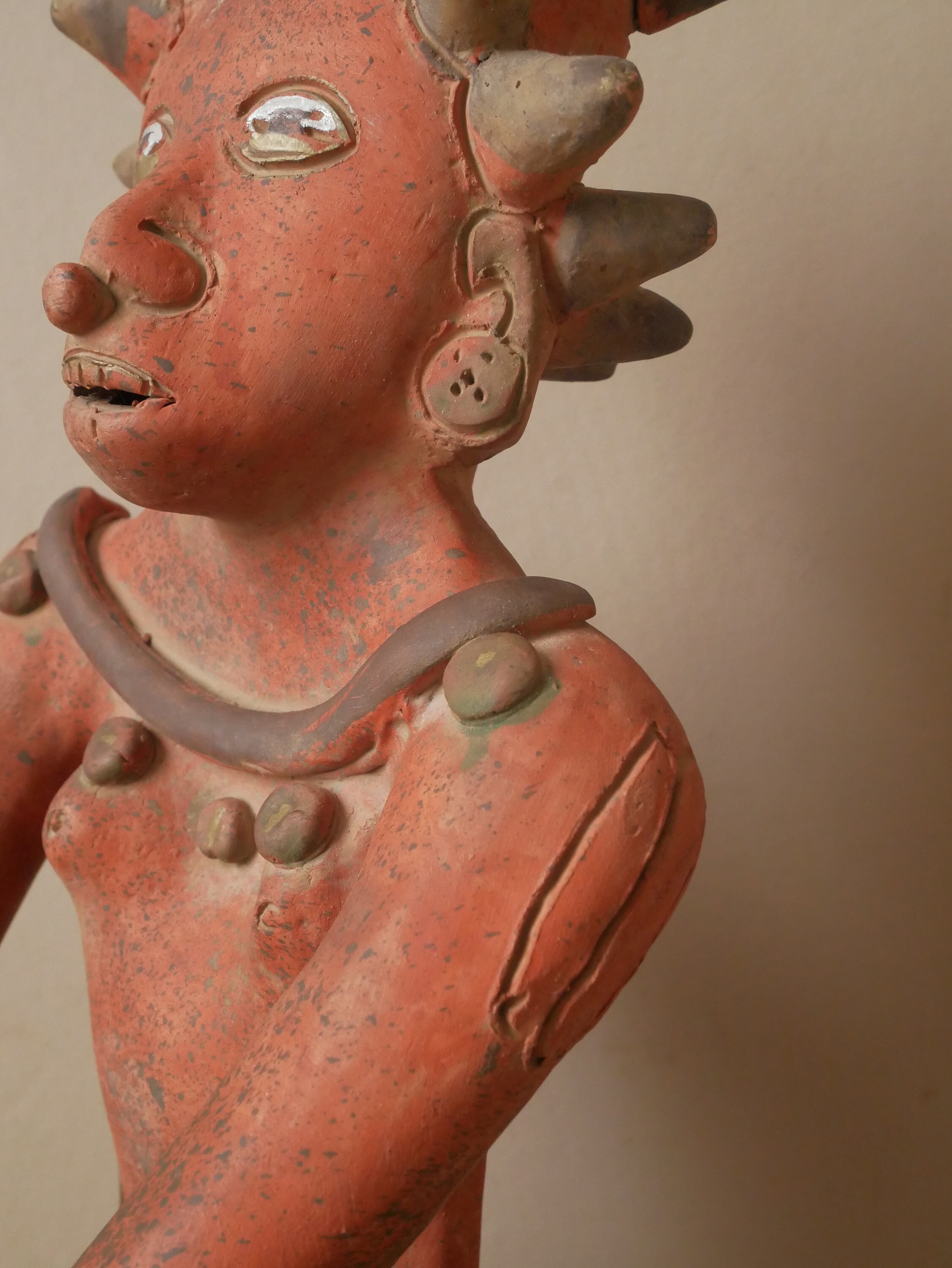Inca Aztec Terracotta Sculpture Statue Handmade Pottery Ethnic Tribal ...