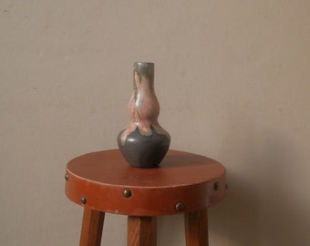 Vase soliflore en céramique vintage poterie handmade objet fait main de seconde main