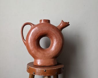 Vase en terre cuite mexicain fabrication artisanale
