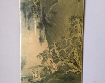 Tableau vintage laque japonisante