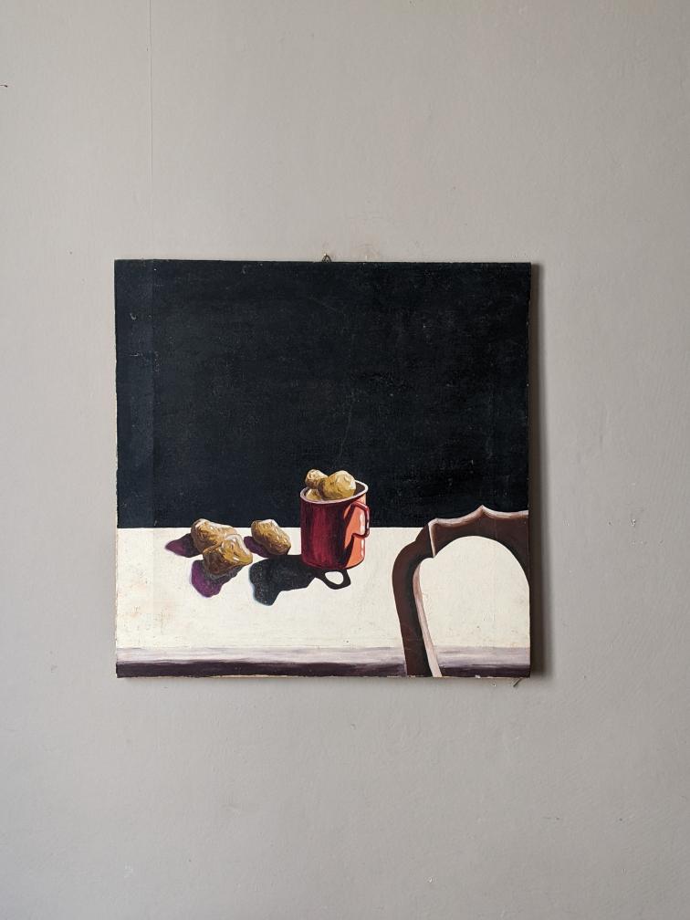 Tableau Acrylique Sur Toile Nature Morte Ancienne Tableau De Décoration Campagne