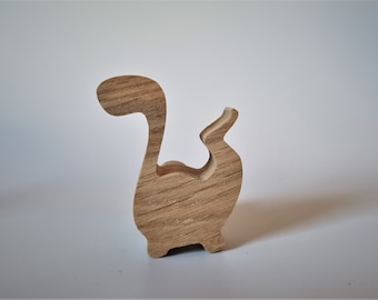 Oak knobs, modern knobs, pull and drawer, for kids dinosaurs - VELOCIRAPTOR