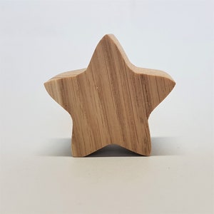Oak knobs,modern knobs,pull and drawer, natural knob, boho handle, kids room decor,STAR oak knobs, star, stars shapes
