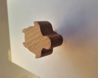 Wooden Furniture Handles, Oak Knob, Handle, Wood Furniture Knobs, SEA TURTLE Pattern, Sea Animals, Ocean, Kids room decor