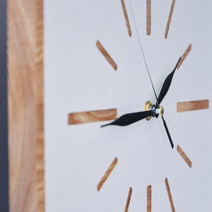 Wooden wall clock minimalism image 4