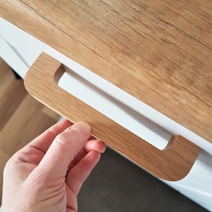 Oak knobs,modern knobs,pull and drawer, Wooden handles for furniture, oak, boho oak wood Cabinet Pulls/Solid Handles Ikea PAX handles