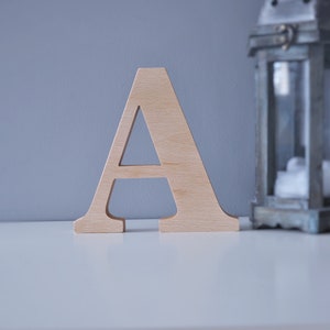 Wooden letters, wood letter, initials, wood decor, beech, ash image 6