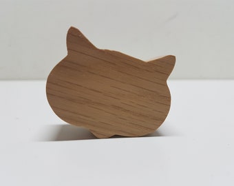 Oak knobs,modern knobs,pull and drawer,round oak knobs, owl, forest animals