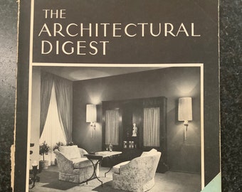 Architectural Digest, 1960's, Magazine, AD, Home, Decorating, Mid-Century, Interior, Design