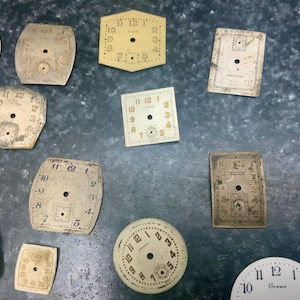 Watch Parts Faces Vintage Variousa Crown, Jurgesen, Gruen, Set of 5 image 3