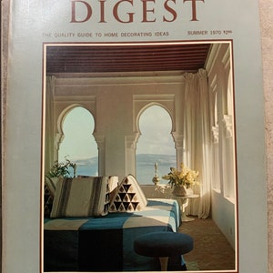 Architectural Digest, 1970's, Vintage, AD, Magazine, Interior Design ...