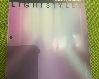 Vintage, Lightolier, Catalog, Lightstyles, 1985, Chandeliers, Light, Fixtures, 128 Pages, Excellent Condition