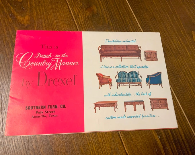 Drexel, French Country Manner,1965, 1960's, Furniture, Brochure