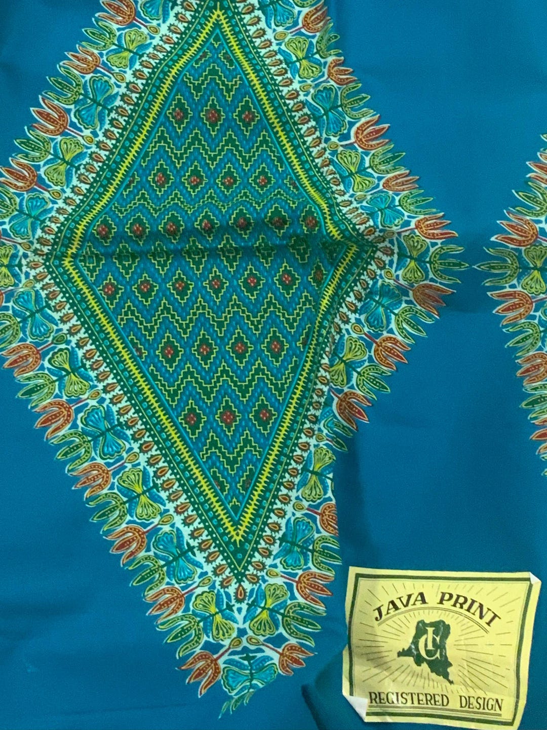Vintage, JAVA, Fabric, Cotton, Unused, Measures Approximately 216" X 46 ...