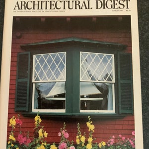 Architectural, Digest, 1980's, Magazine, AD, 1985, Home, Decorating ...
