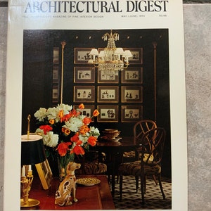 Architectural Digest, 1970's, Magazine, AD, Vintage, Interior, Design ...