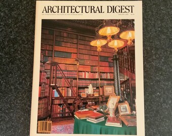 Architectural, Digest, 1980's, Magazine, AD, 1981, Home, Decorating, Post Modern, Interior, Design, Vintage