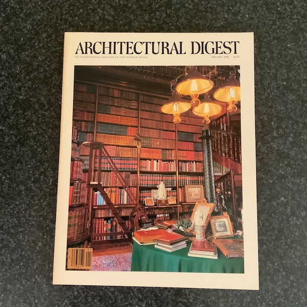 Architectural, Digest, 1980's, Magazine, AD, 1981, Home, Decorating, Post Modern, Interior, Design, Vintage