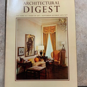 Architectural Digest, 1970's, Vintage, AD, Magazine, Interior Design ...